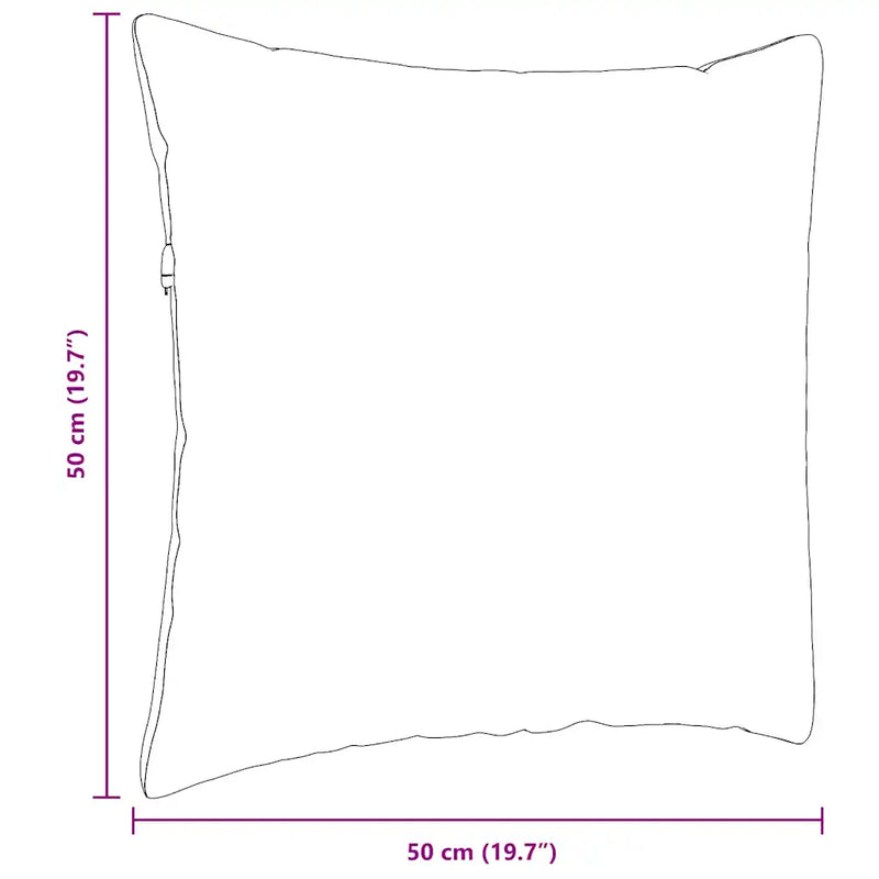 Sofa Pillows 2 pcs Dark Grey 50 x 50 cm Fabric