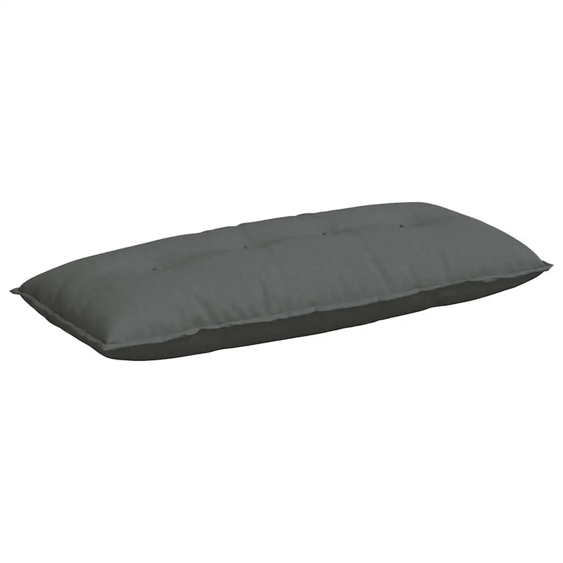 Back Pillow Dark Grey 120 x 19 x 50 cm Fabric