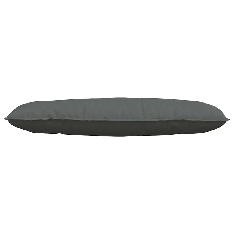 Back Pillow Dark Grey 120 x 19 x 50 cm Fabric
