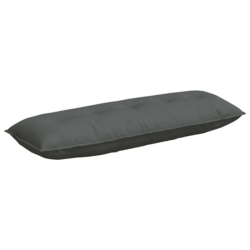 Back Pillow Dark Grey 140 x 19 x 50 cm Fabric