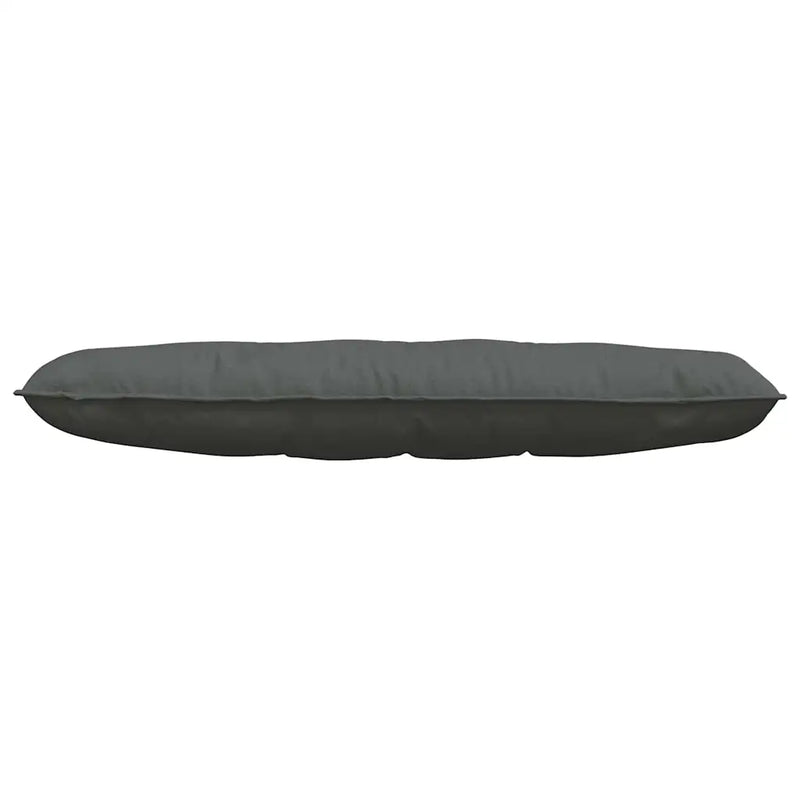 Back Pillow Dark Grey 140 x 19 x 50 cm Fabric