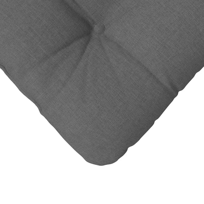 Seat Cushions 4 pcs Dark Grey 45 x 45 x 12 cm Fabric