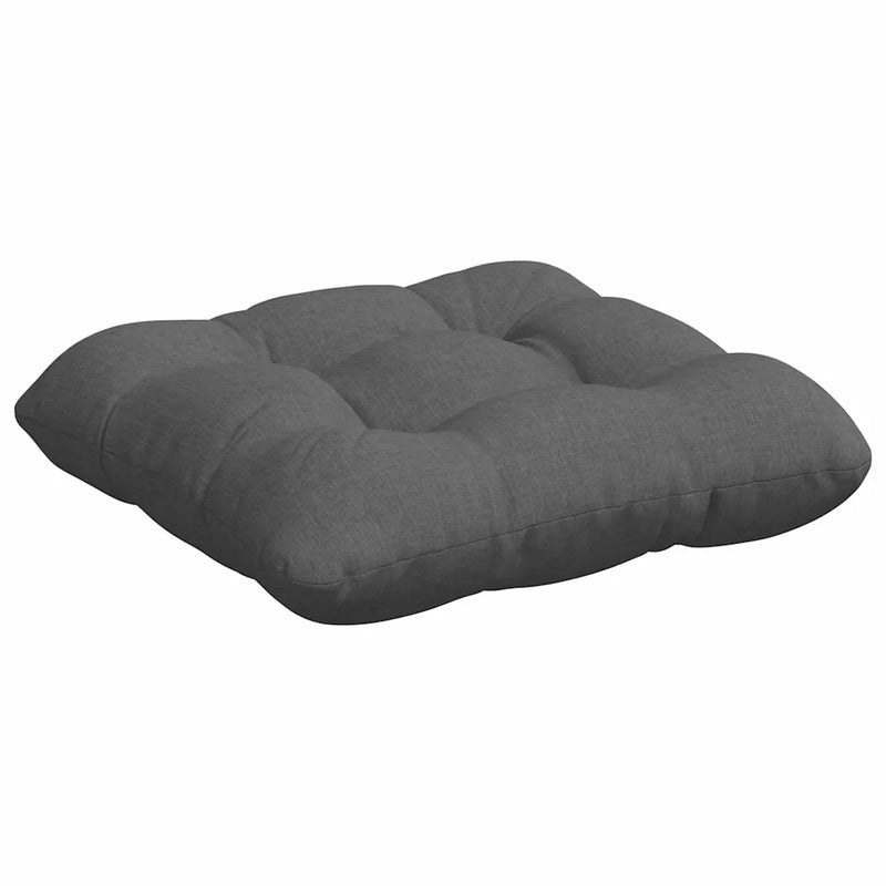 Seat Cushions 4 pcs Dark Grey 45 x 45 x 12 cm Fabric
