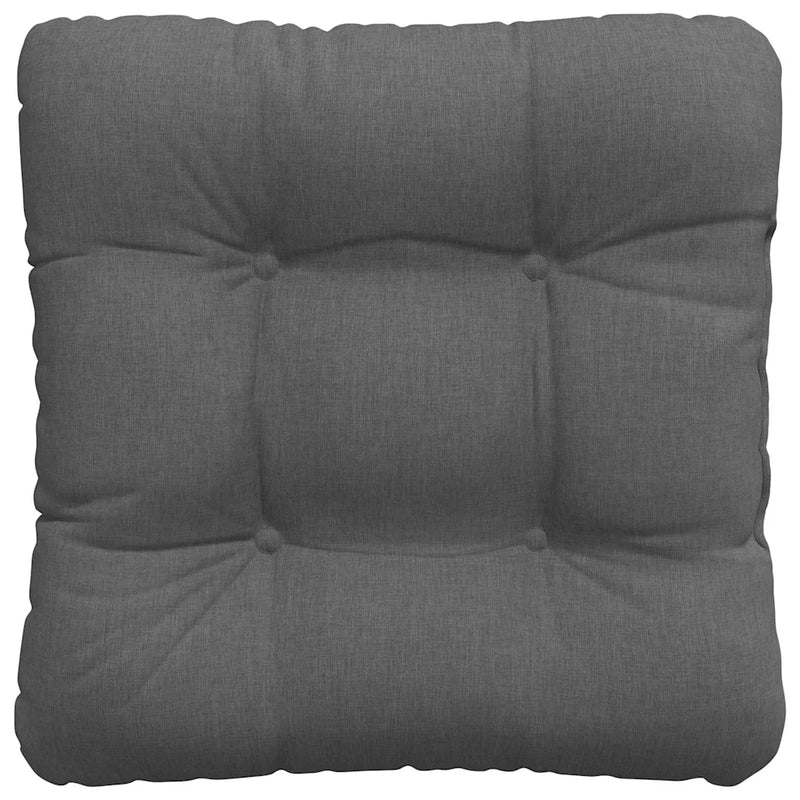 Seat Cushions 4 pcs Dark Grey 45 x 45 x 12 cm Fabric