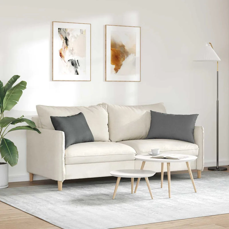 Sofa Pillows 2 pcs Dark Grey 60 x 40 cm Fabric
