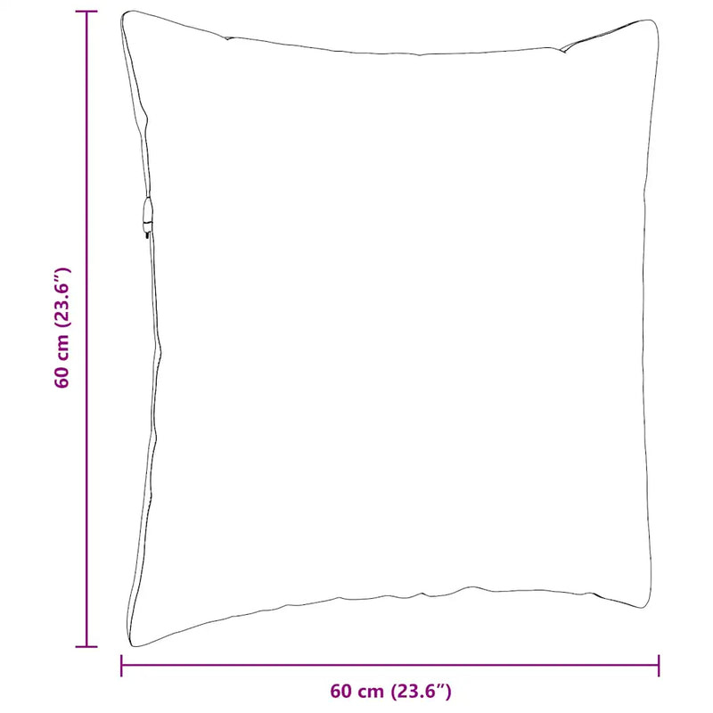 Sofa Pillows 2 pcs Dark Grey 60 x 60 cm Fabric