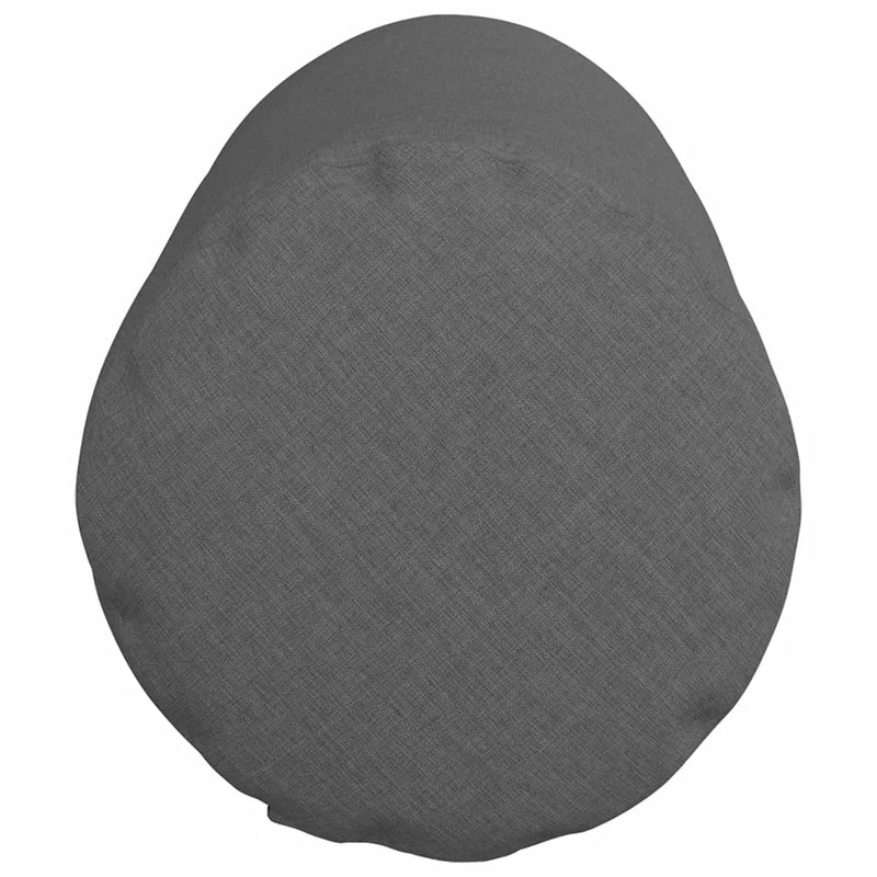 Bolster Pillows 2 pcs Dark Grey �� 25 x 70 cm Fabric