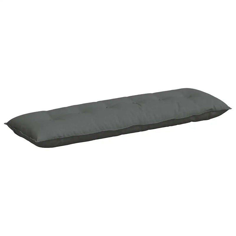 Back Pillow Dark Grey 160 x 19 x 50 cm Fabric