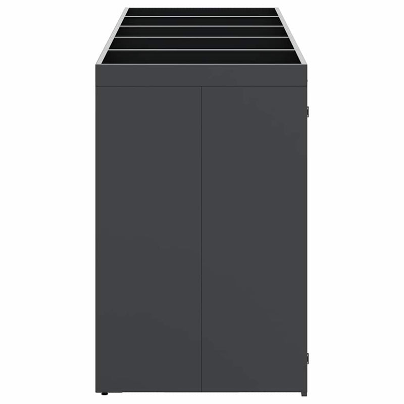 Wheelie Bin Storage for 5 Bins Anthracite 340 x 77,5 x 121,5 cm