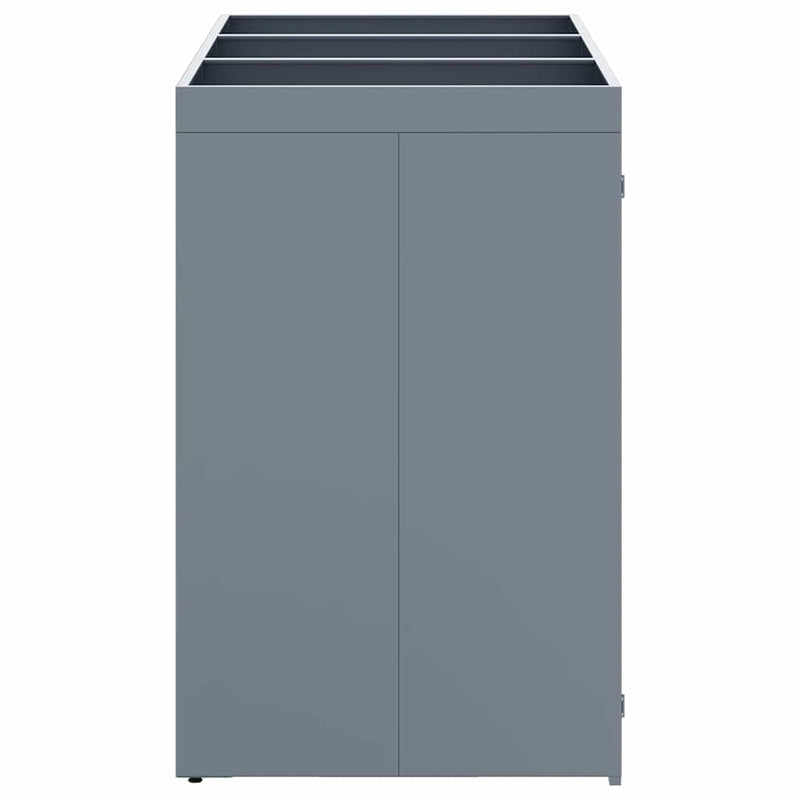 Wheelie Bin Storage for 3 Bins Light Grey 204 x 77,5 x 121,5 cm