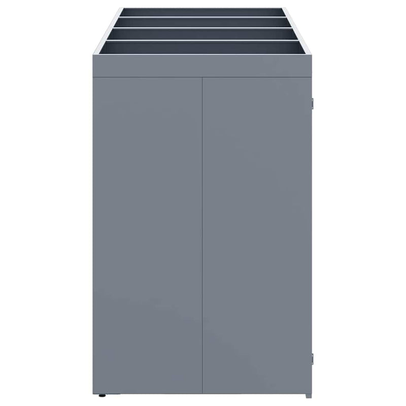 Wheelie Bin Storage for 4 Bins Light Grey 272 x 77,5 x 121,5 cm