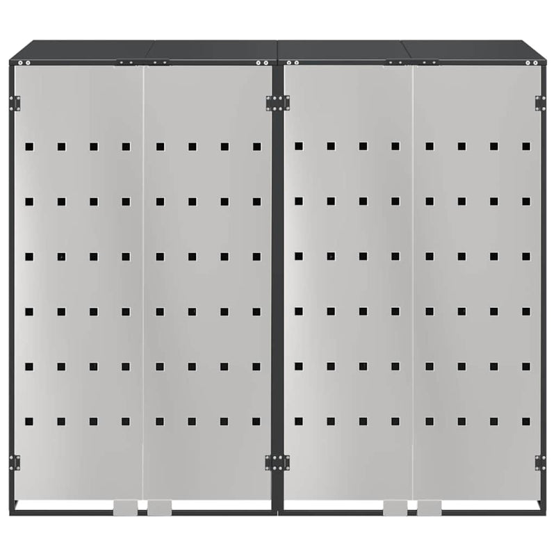 Wheelie Bin Storage for 3 Bins Anthracite 340 x 77.5 x 115.5 cm