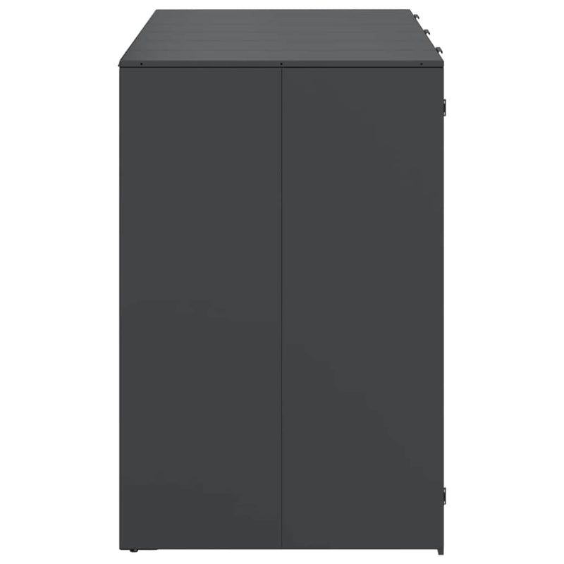 Wheelie Bin Storage for 3 Bins Anthracite 340 x 77.5 x 115.5 cm
