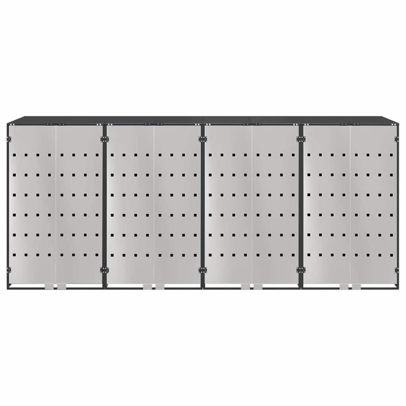 Wheelie Bin Storage for 3 Bins Anthracite 340 x 77.5 x 115.5 cm