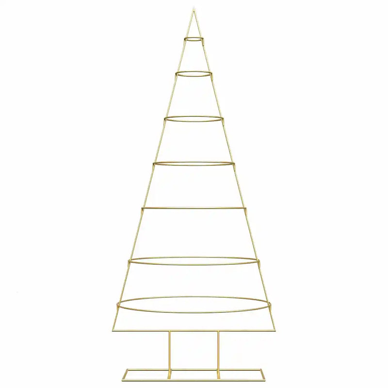 Metal Christmas Tree with Stand Gold 180 cm Powder-coated steel