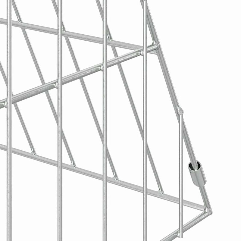 vidaXL Chicken Cage Silver 650 x 55 x 55 cm Galvanised Steel