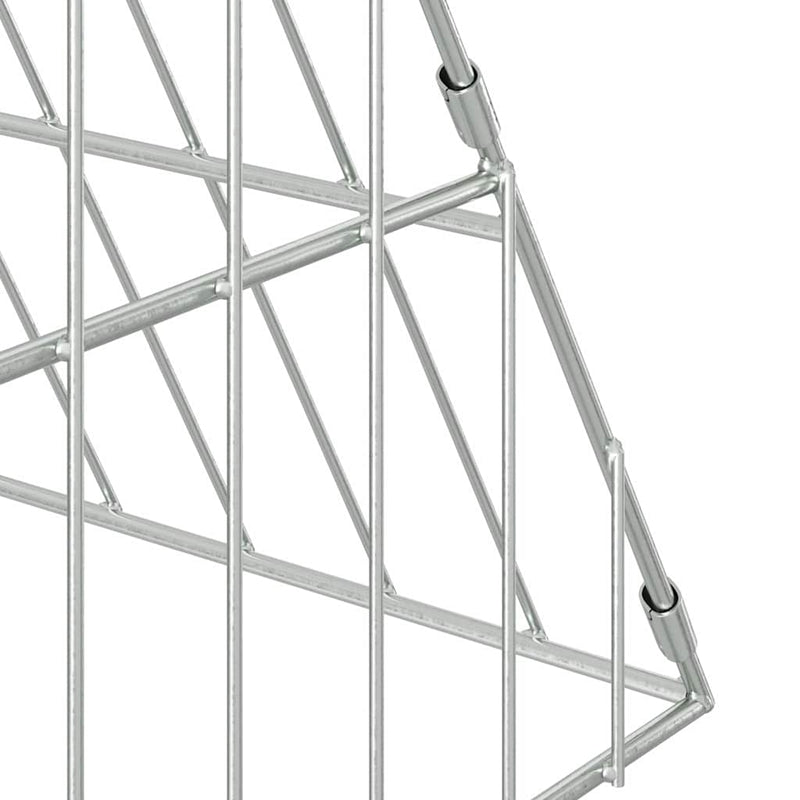 vidaXL Chicken Cage Silver 110 x 100 x 85 cm Galvanised Steel