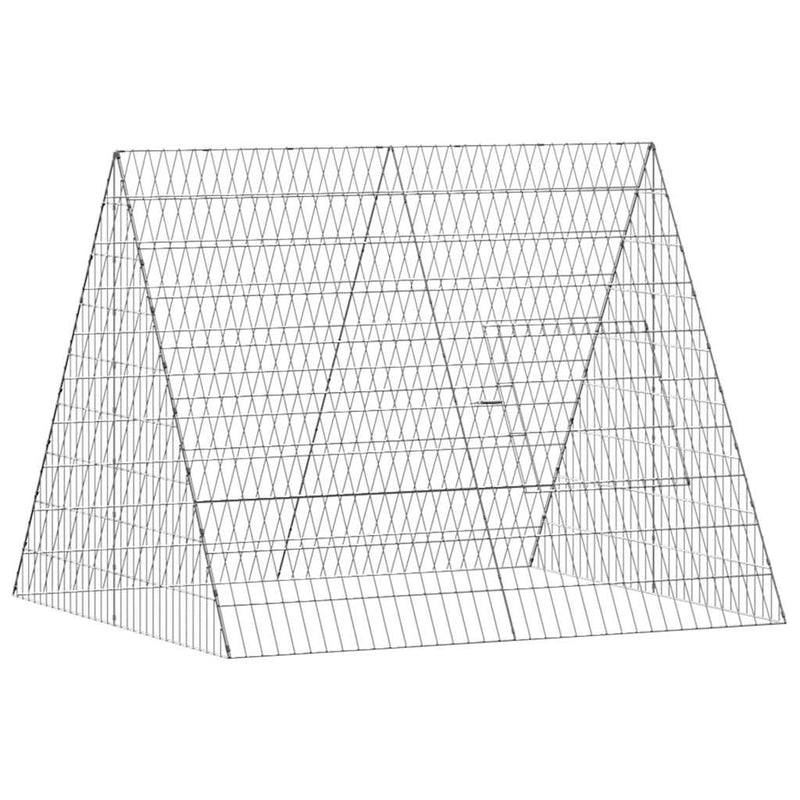 vidaXL Chicken Cage Silver 110 x 100 x 85 cm Galvanised Steel