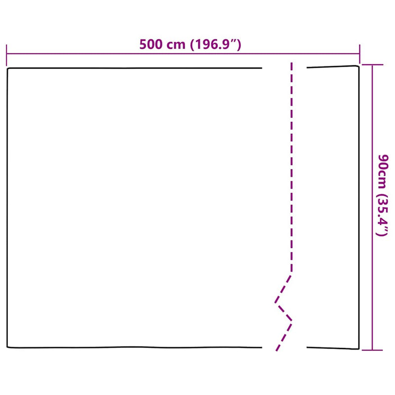 vidaXL Self-adhesive Window Film Frosted Grey 90 x 500 cm PVC