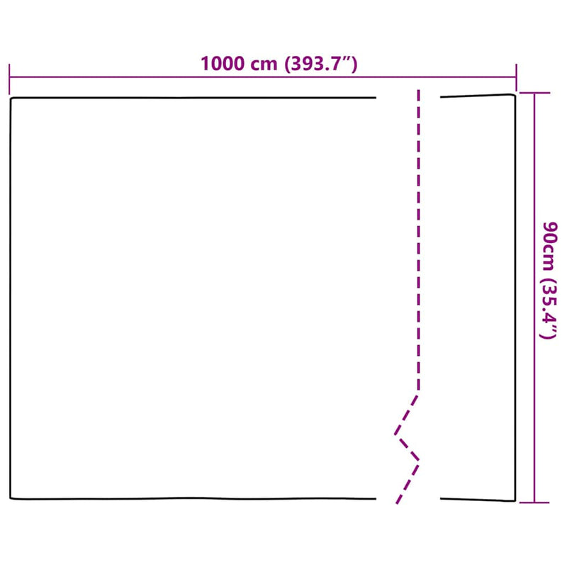 vidaXL Self-adhesive Window Film Frosted Grey 90 x 1000 cm PVC