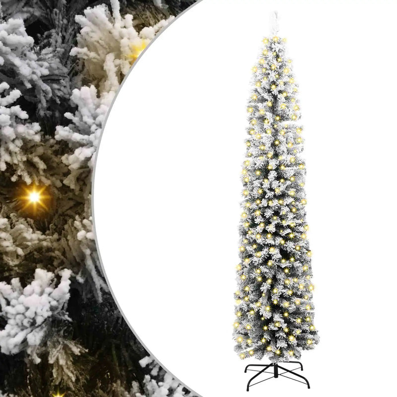 Artificial Christmas Tree with 300 LEDs with Stand Green 180 cm