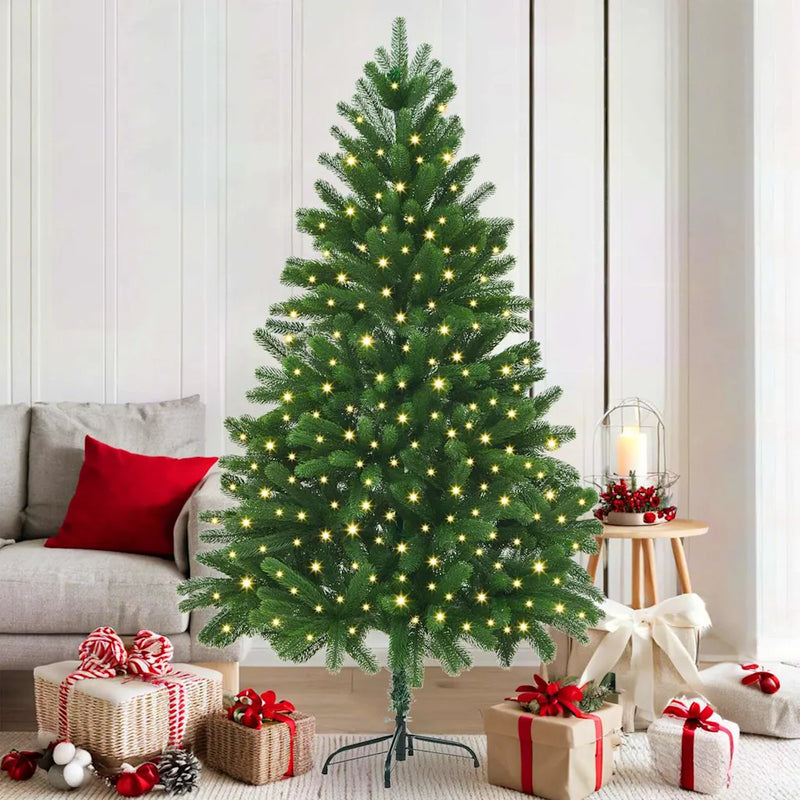 Christmas Tree with 300 LEDs with Stand Green 180 cm PE