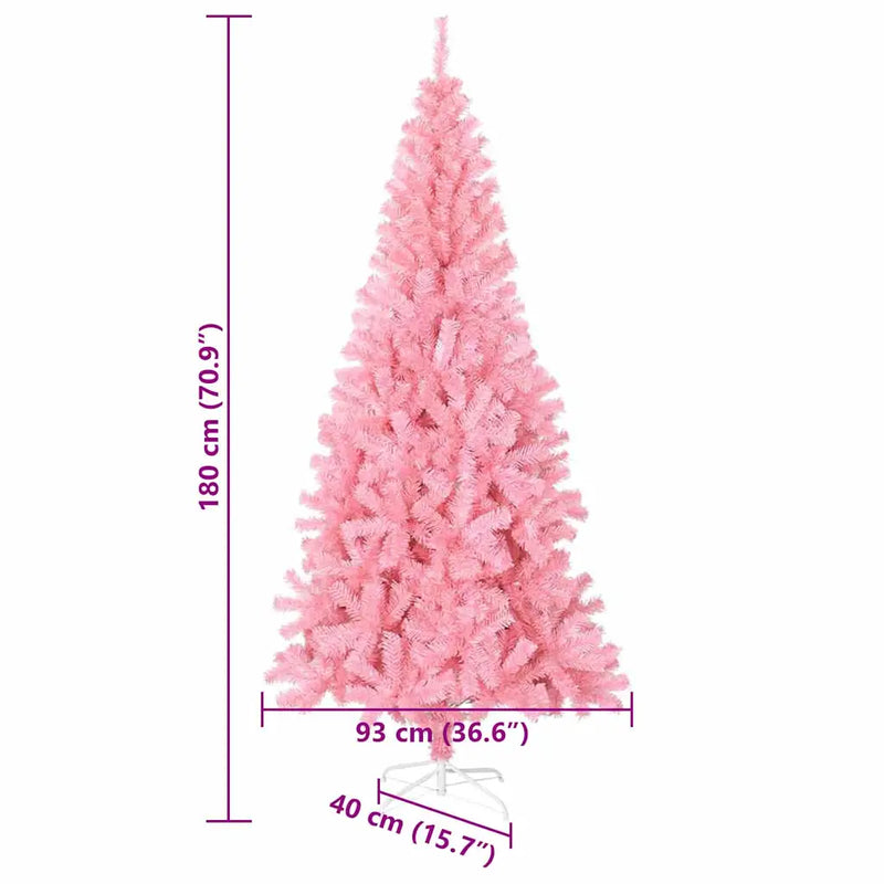 Christmas Tree Pink 180 cm PVC