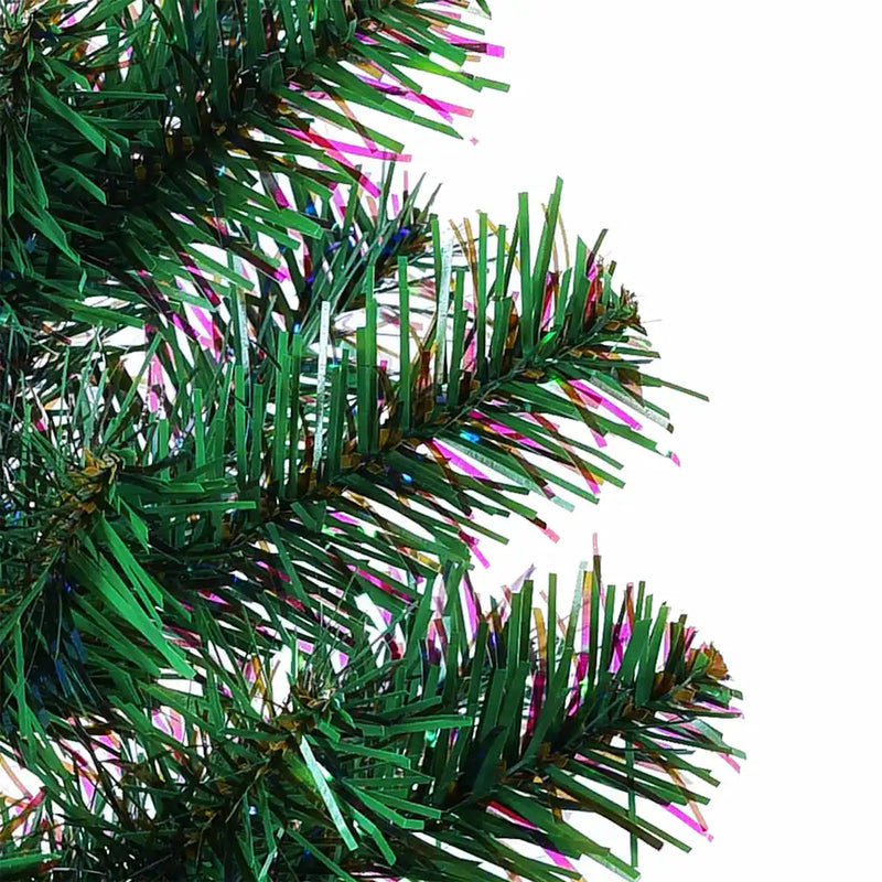 Artificial Pre-lit Christmas Tree Green 210 cm PVC and Metal