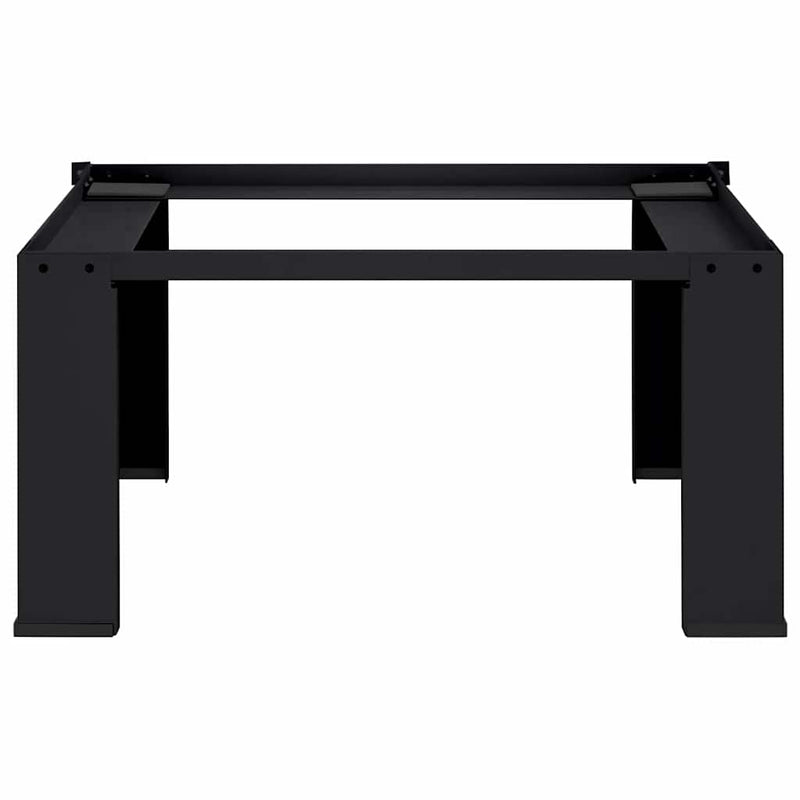 vidaXL Washing Machine Pedestal Black 64 x 55 x 32.5 cm Steel