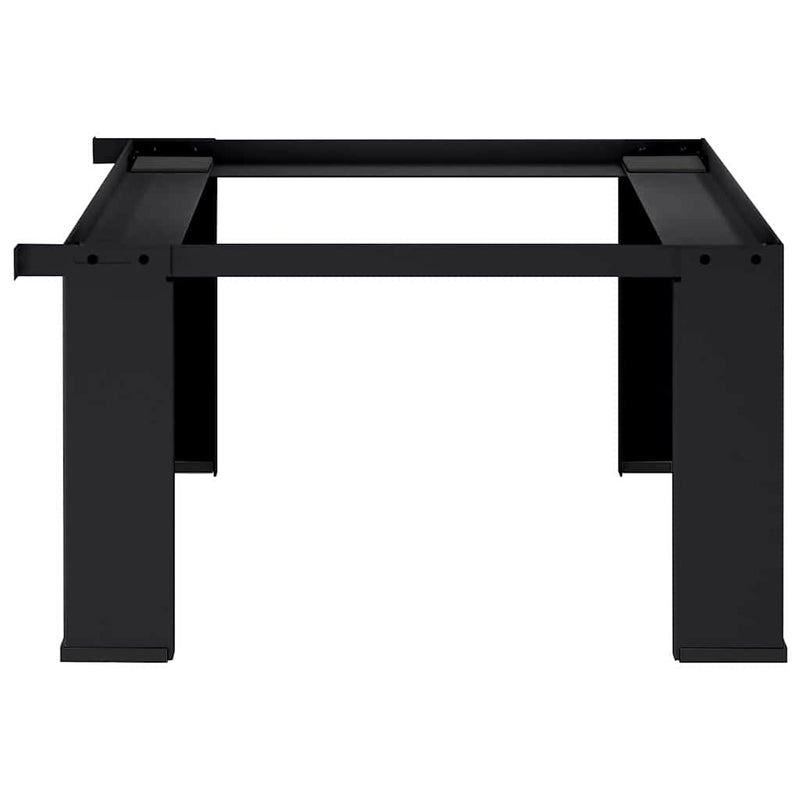 vidaXL Washing Machine Pedestal Black 64 x 55 x 32.5 cm Steel