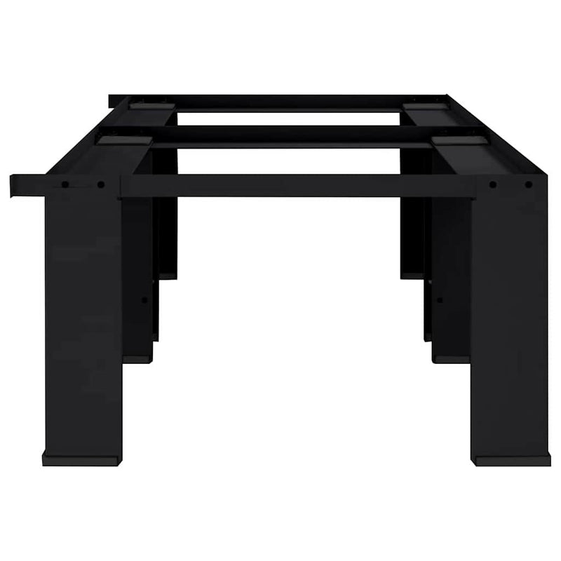 vidaXL Washing Machine Pedestal 2 pcs Black 64 x 55 x 32.5 cm Steel