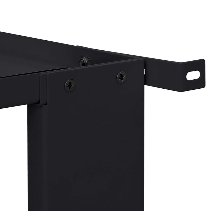 vidaXL Washing Machine Pedestal Black 64 x 55 x 32.5 cm Steel