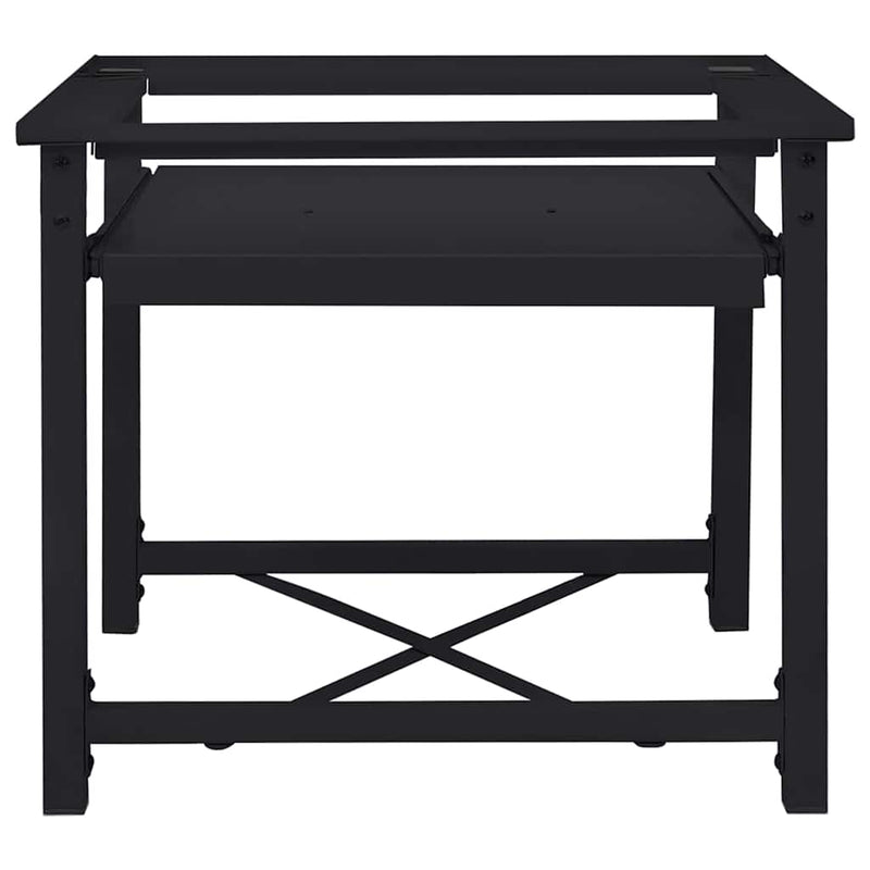 vidaXL Washing Machine Pedestal Black 64 x 55 x 32.5 cm Steel