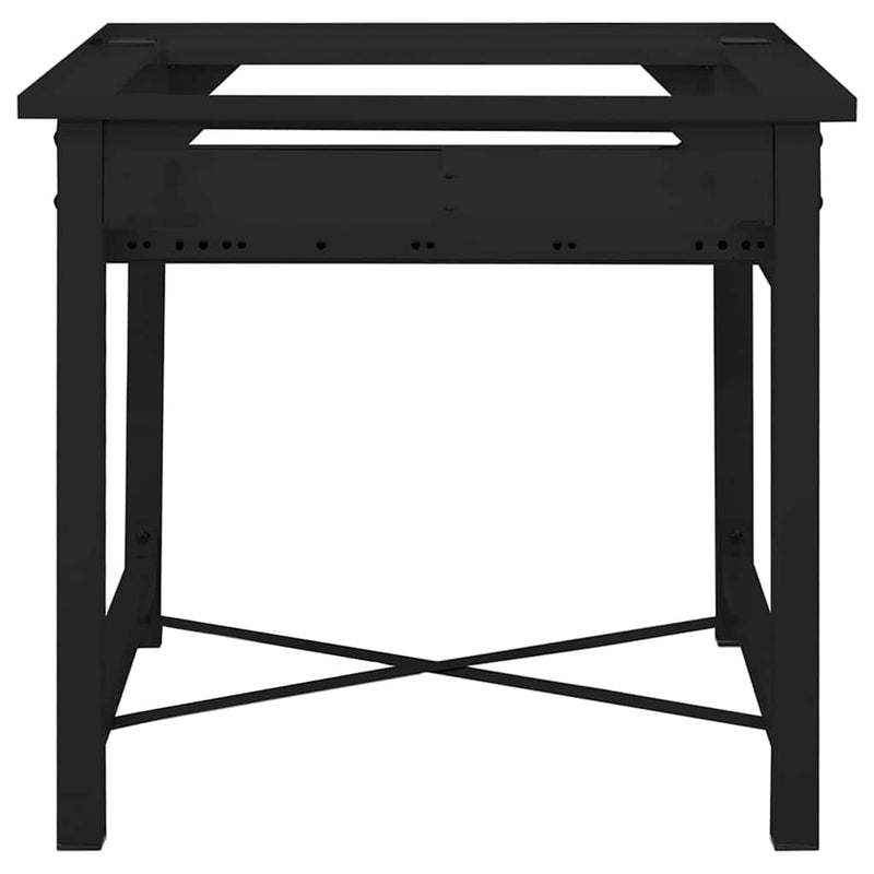 vidaXL Washing Machine Pedestal Black 64 x 55 x 32.5 cm Steel