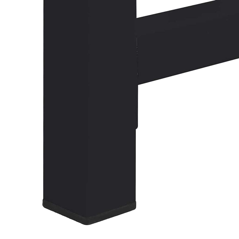 vidaXL Washing Machine Pedestal 2 pcs Black 64 x 55 x 32.5 cm Steel