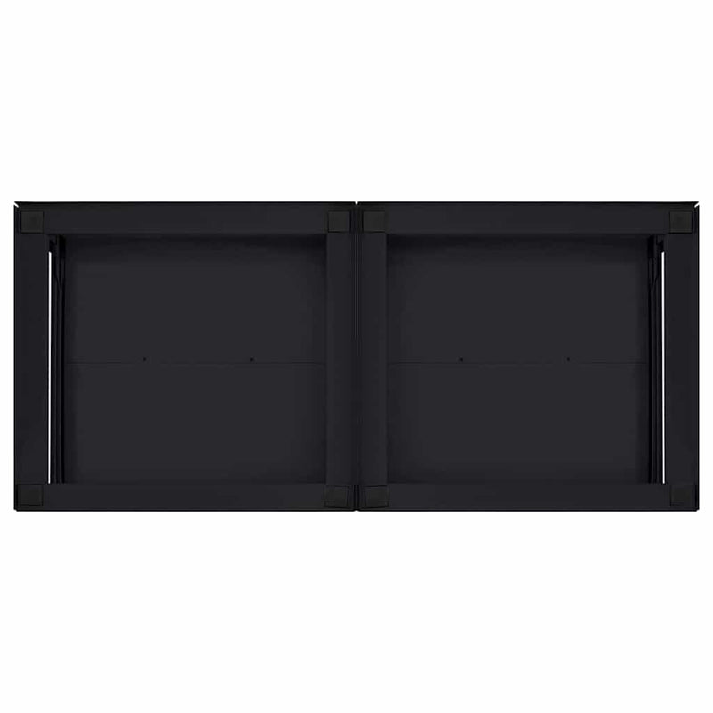 vidaXL Washing Machine Pedestal 2 pcs Black 64 x 55 x 32.5 cm Steel