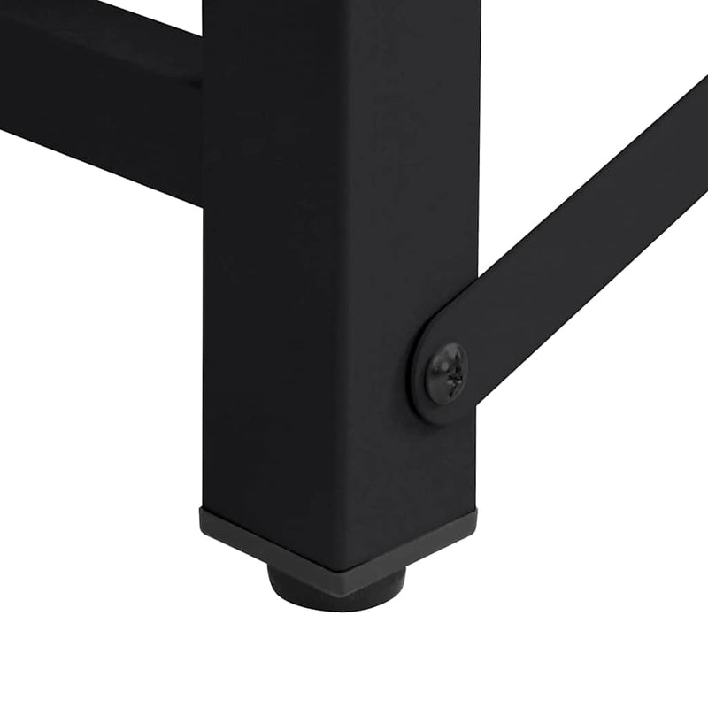 vidaXL Washing Machine Pedestal Black 62 x 60.5 x 32.5 cm Steel