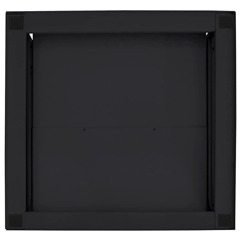 vidaXL Washing Machine Pedestal Black 62 x 60.5 x 32.5 cm Steel