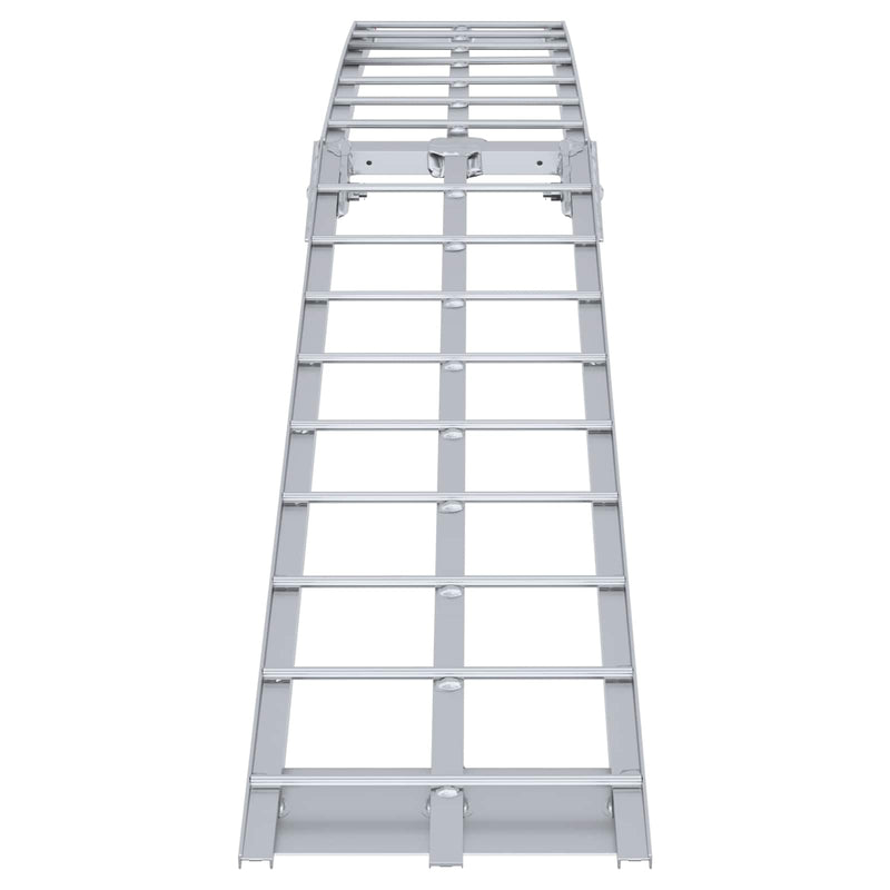 vidaXL Motorcycle Ramp Folding Silver 180 x 28 x 5 cm Aluminium