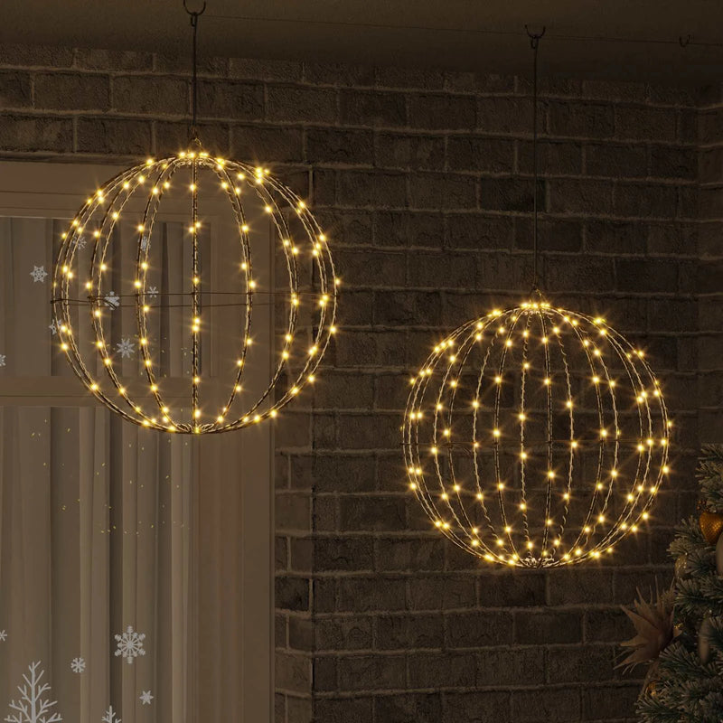 Ball 2 pcs Warm white 50 x 50 x 52 cm Metal 320 LEDs