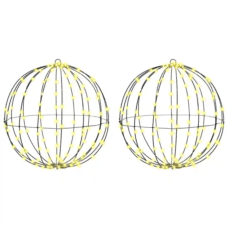 Ball 2 pcs Warm white 50 x 50 x 52 cm Metal 320 LEDs