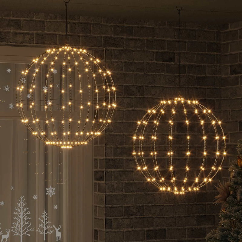 Ball 2 pcs Warm white 60 x 60 x 62 cm Metal 384 LEDs