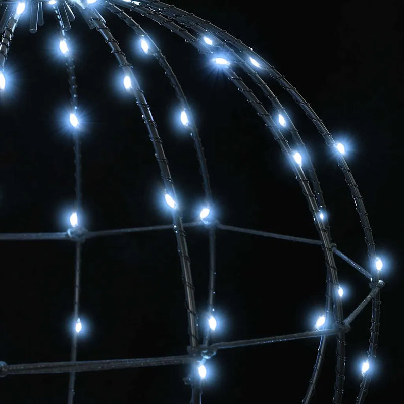 Ball 2 pcs Cold white 40 x 40 x 42 cm Metal 192 LEDs