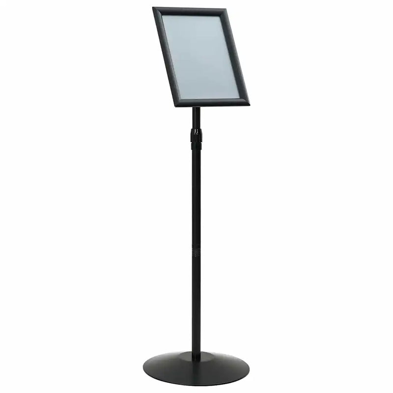 Pedestal Poster Stand A4 PVC and Steel Black