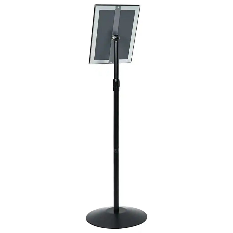 Pedestal Poster Stand A4 PVC and Steel Black