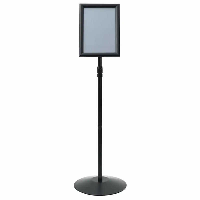 Pedestal Poster Stand A4 PVC and Steel Black