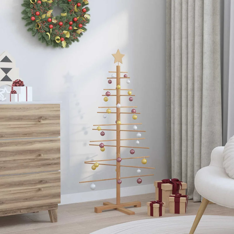 Wooden Christmas Tree KOTKA 125 cm Bamboo and solid pine wood