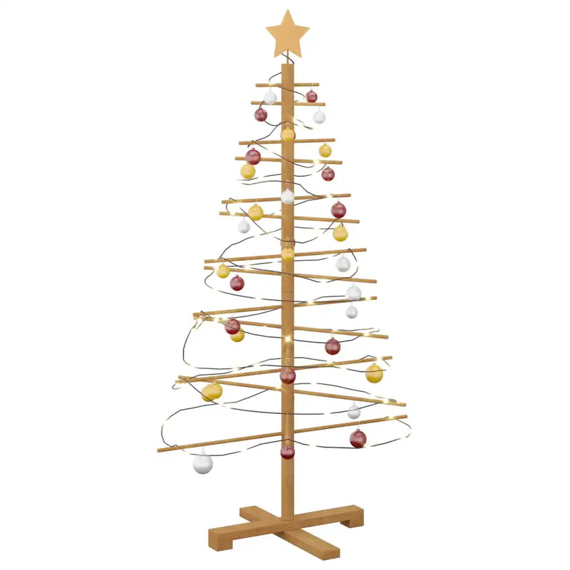 Wooden Christmas Tree KOTKA 125 cm Bamboo and solid pine wood