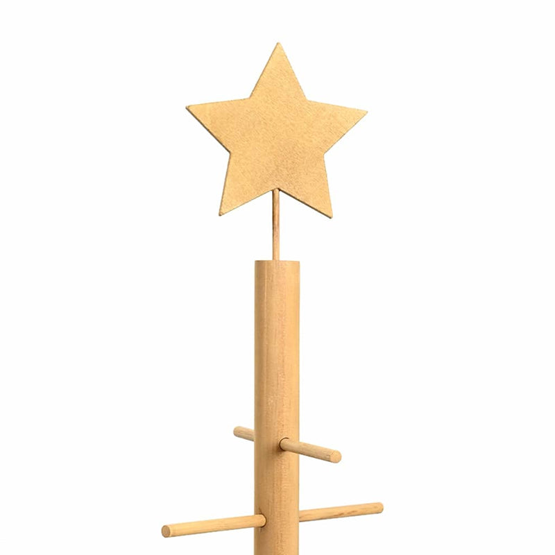vidaXL Wooden Christmas Tree with Stand Brown 150 cm Bamboo