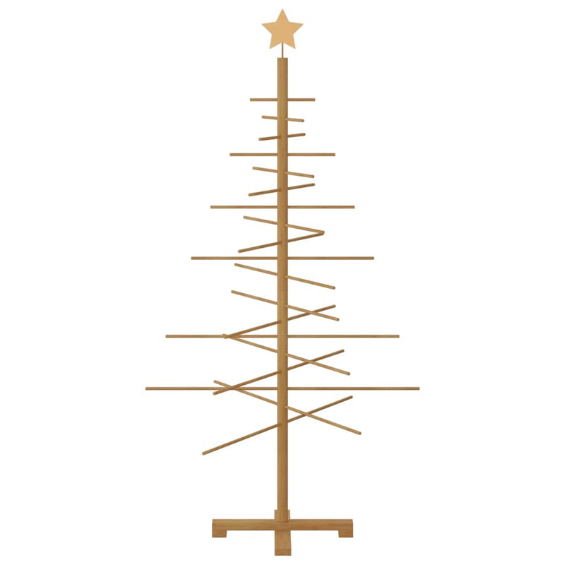 vidaXL Wooden Christmas Tree with Stand Brown 150 cm Bamboo